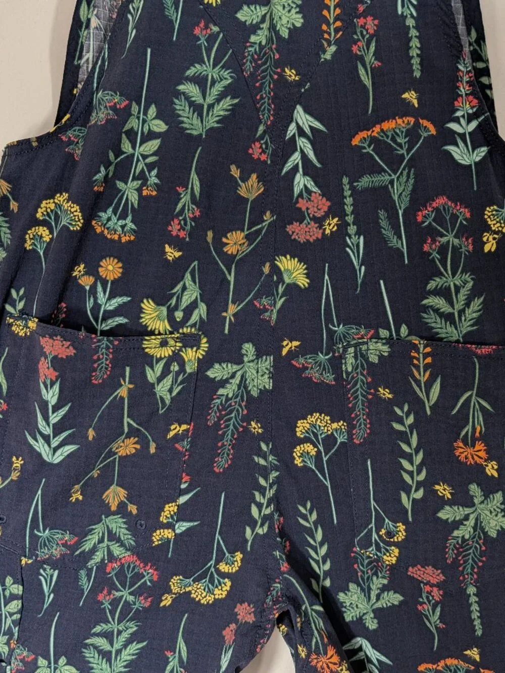 Duluth Trading Heirloom Gardening Bibs Floral Girls Size 6 Overalls Adjustable
